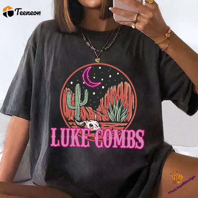 Retro Luke Combs T-Shirt Vintage Music Concert Shirt Country Western Unisex Tee 1