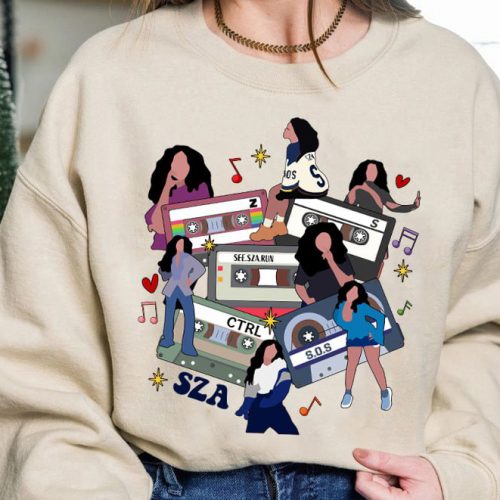 Shop the Trendy Retro SZA All Albums Cassette Shirt – Limited Edition Music Merchandise