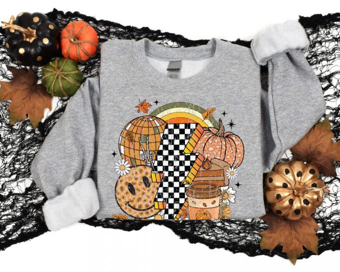 Retro Thanksgiving Fall Sweatshirt - Pumpkin &Amp; Spooky Season Shirt - Tis The Season Tee 2