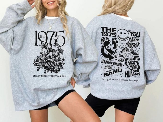 The 1975 Tour 2023 Shirt: Retro Design North America Sweatshirt Fan Hoodie Music Tour 2