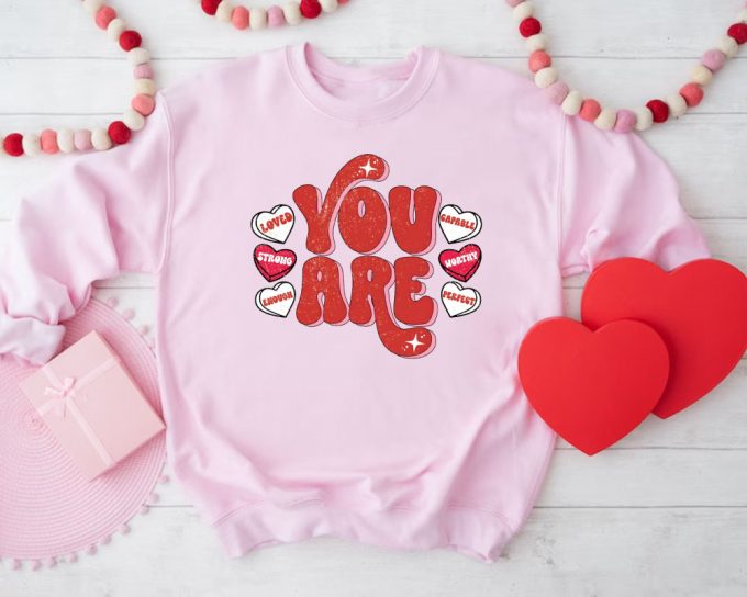 Retro Valentine S Day Shirt: Self Love You Are Enough Positive Vibes &Amp; Love Yourself 3