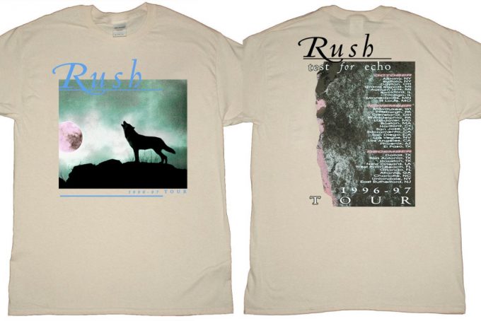 Rush Test For Echo 1996 Tour T-Shirt: Vintage Rock Band Shirt 2