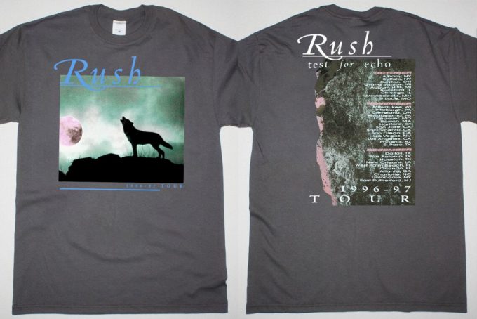 Rush Test For Echo 1996 Tour T-Shirt: Vintage Rock Band Shirt 3