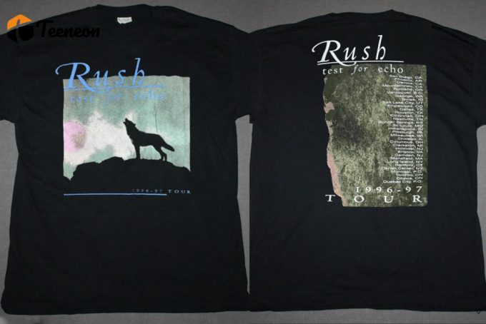 Rush Test For Echo 1996 Tour T-Shirt: Vintage Rock Band Shirt 1