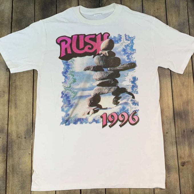 Vintage Rush Band Shirt 1996 Tour – Test For Echo &Amp; Rock Band Tee 2