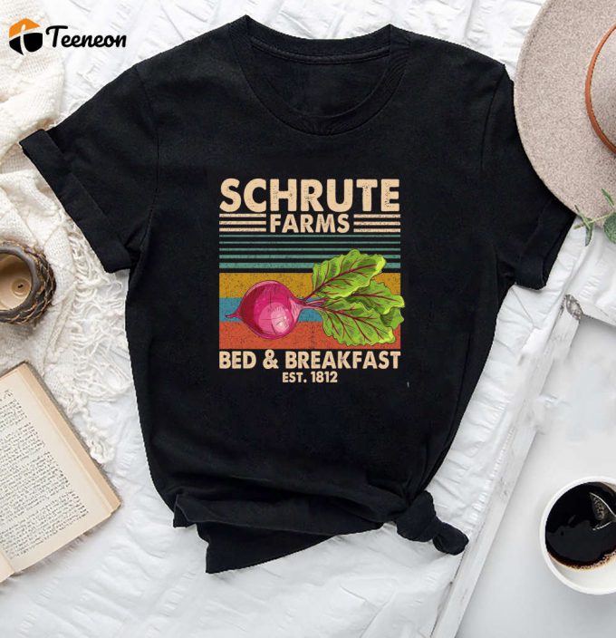 Schrute Farms Vintage T-Shirt: The Office Comedy Shirt For Dwight Schrute Lovers 1