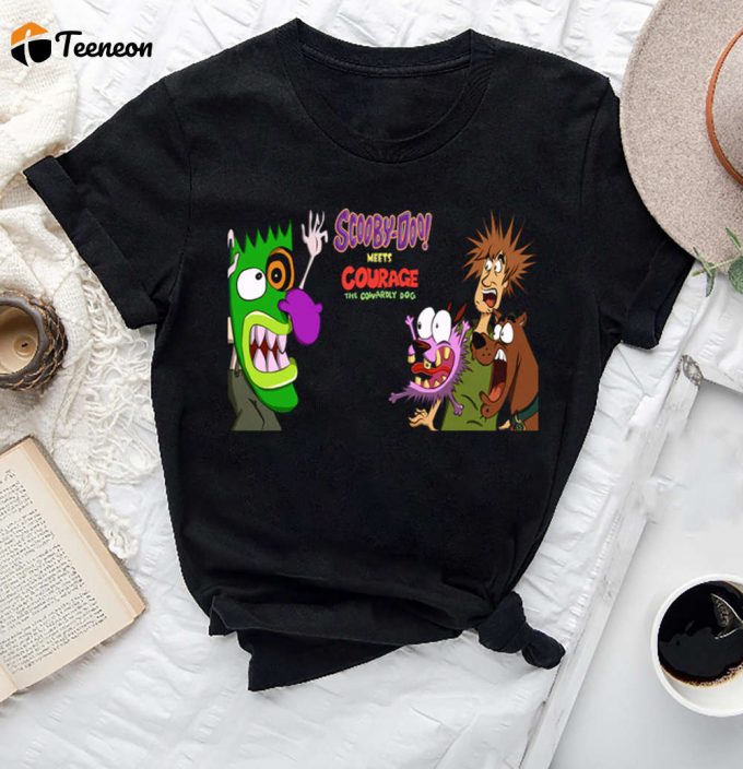 Scooby-Doo Meets Courage T-Shirt: Vintage Cartoon Network Shirt 1