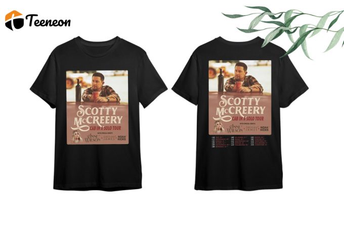 Exclusive Scotty Mccreery Solo Tour Shirt – Show Your Fan Spirit Limited Edition Scotty Mccreery 2024 Concert Shirt 1