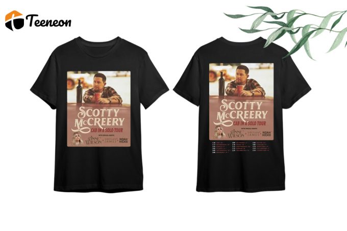 Scotty Mccreery The Cab In A Solo Tour Shirt: Must-Have Fan Tee For Scotty Mccreery 2024 Concerts! 1