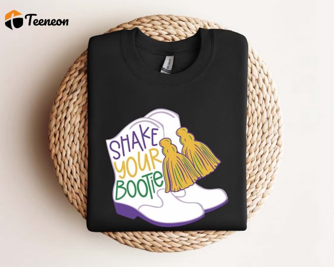 Mardi Gras Booties Shirt: Shake Your Bootie With This Cute Retro Tshirt! 1