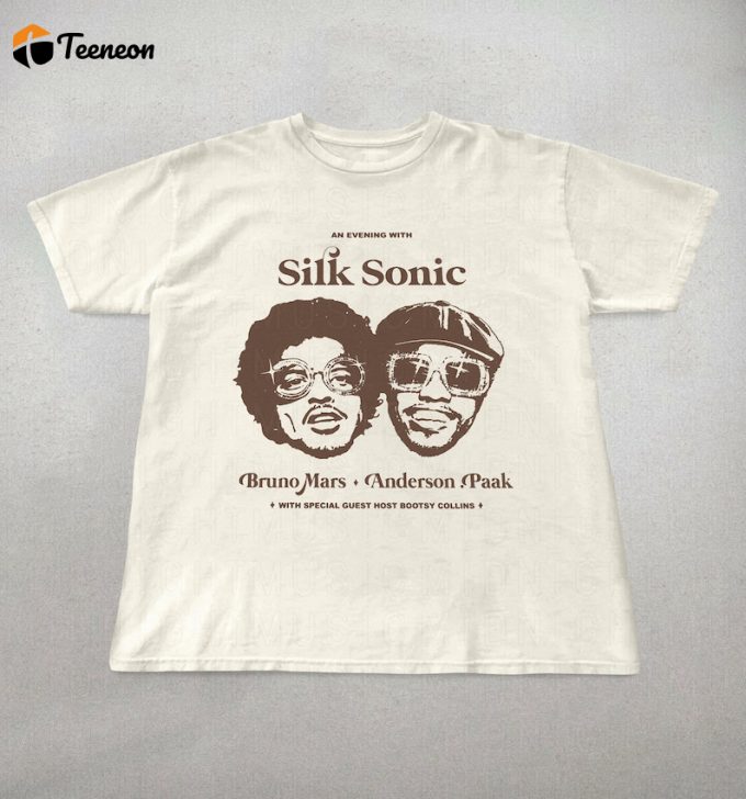 Silk Sonic Shirt: Bruno Mars &Amp;Amp; Anderson Paak Tee - Trendy Music Merchandise 1