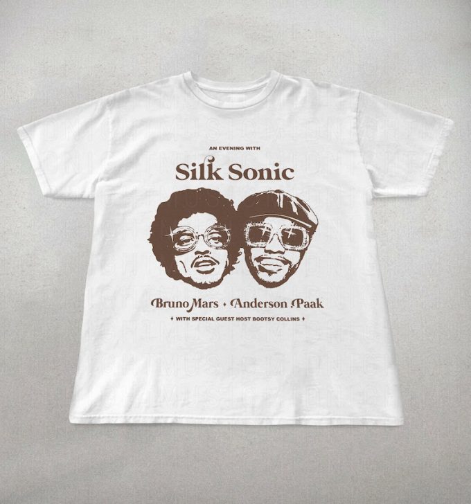 Silk Sonic Shirt: Bruno Mars &Amp; Anderson Paak Tee - Trendy Music Merchandise 3