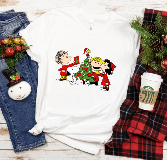 Get In The Holiday Spirit With Our Snoopy Christmas Tree Shirt - Perfect Festive Apparel! 3