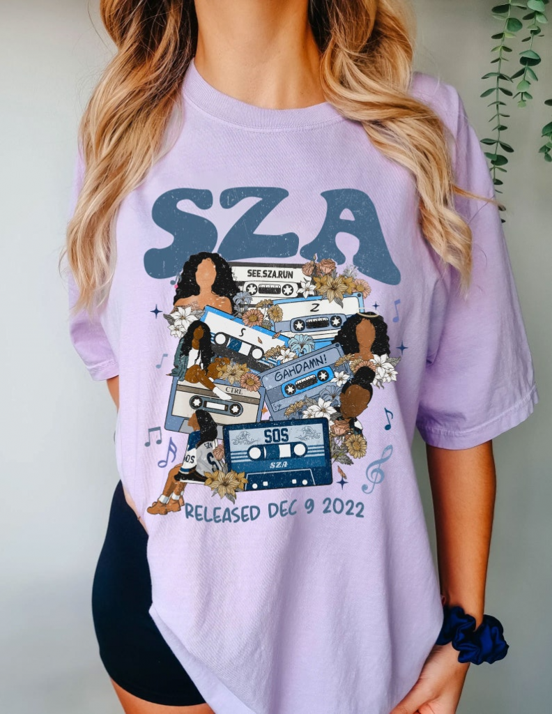 Sos Album Sza Music Rnb Shirt – Trendy Singer Rapper Merchandise 5