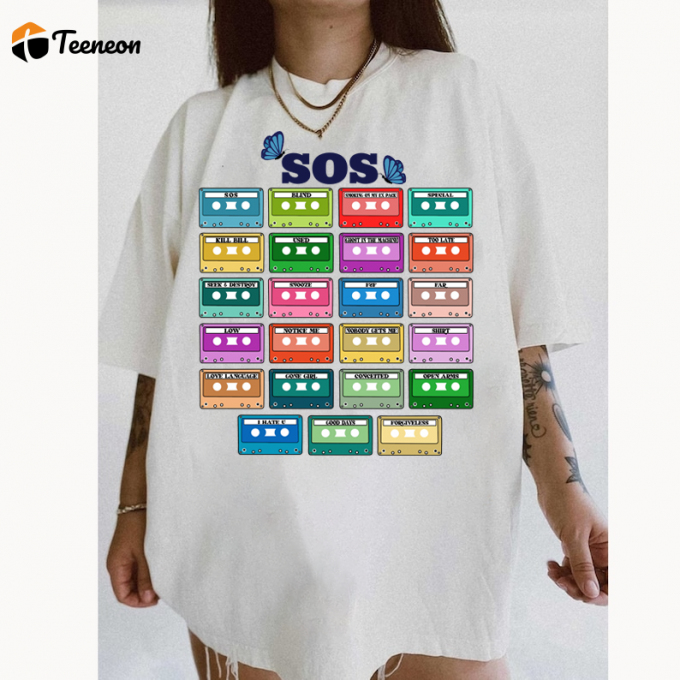 Revive Nostalgia With Sos Full Song Cassettes Shirt - Stylish &Amp;Amp; Retro Apparel 1