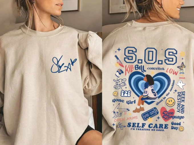 Sos Sza Sweatshirt: Perfect Gift For Fans – Comfy Stylish And Exclusive Merchandise