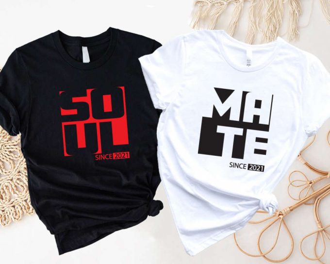 Soul Mate Shirts: Couples Valentines Day Matching Honeymoon Girlfriend Boyfriend Wife Husband Shirts 2