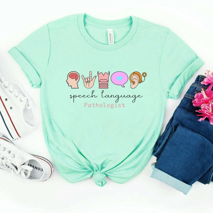 Speech Language Pathologist Shirt Slp Gift Mental Health Matters 2