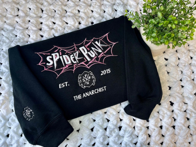 Spider Punk Across Universe: Embroidered Shirt For Ultimate Marvel Fans 2