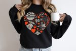 Galactic Love: Star Wars Death Star Valentines Day Shirt with Droids Darth Vader and Disney Honeymoon