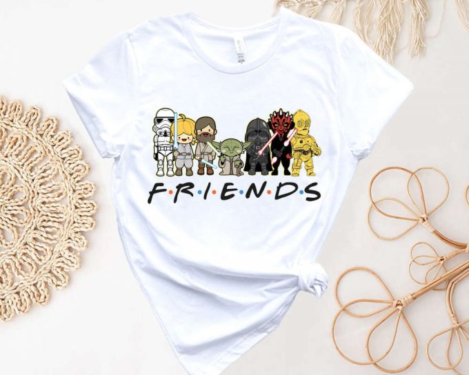 Star Wars Friends Shirt: Retro Disney T-Shirt Character Sweatshirt Disneyland Vacation Hoodie &Amp; Darth Vader Shirt 2