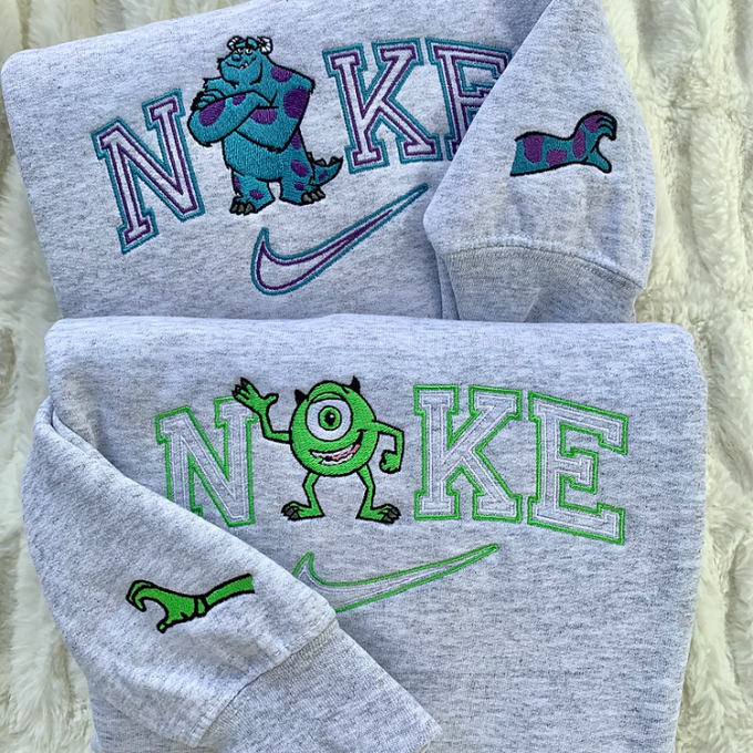 Sully &Amp; Mike Embroidered Shirt: Perfect Gift For Men &Amp; Women From Monsters University, Gift For Men Women 2