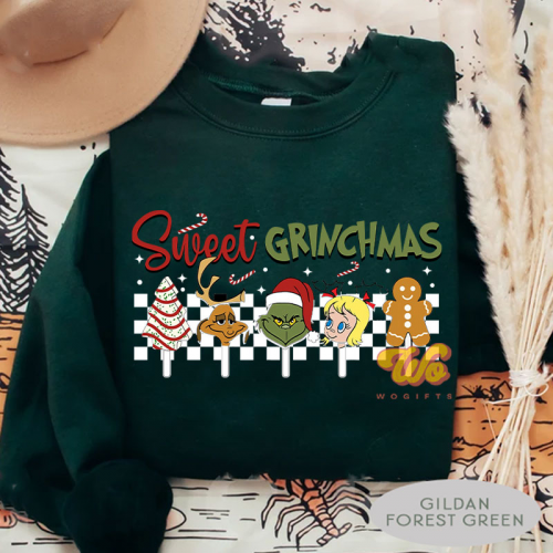 Get Festive with Sweet Grinchmas: Cindy Lou Who & Max Printed Shirt Perfect Holiday Attire