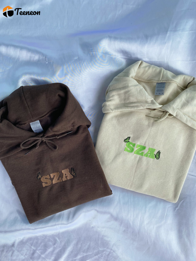 Sza Butterfly Embroidered Shirt: Stylish &Amp;Amp; Unique Apparel For A Trendy Look 1