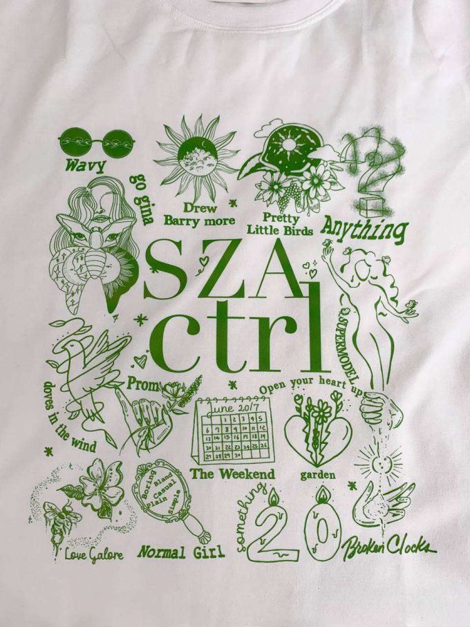 Sza Ctrl Album Shirt: Full Tracklist Tee For Fans - Limited Edition &Amp; Exclusive Merchandise 2