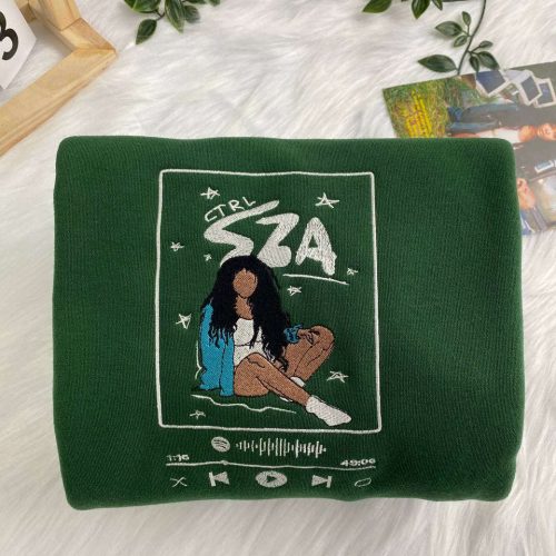 Get Stylish with SZA Ctrl Album Spotify Embroidered Shirt: Exclusive Music Merchandise