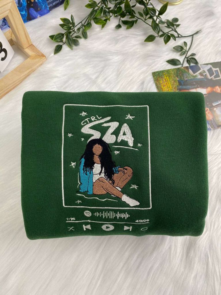 Get Stylish With Sza Ctrl Album Spotify Embroidered Shirt: Exclusive Music Merchandise