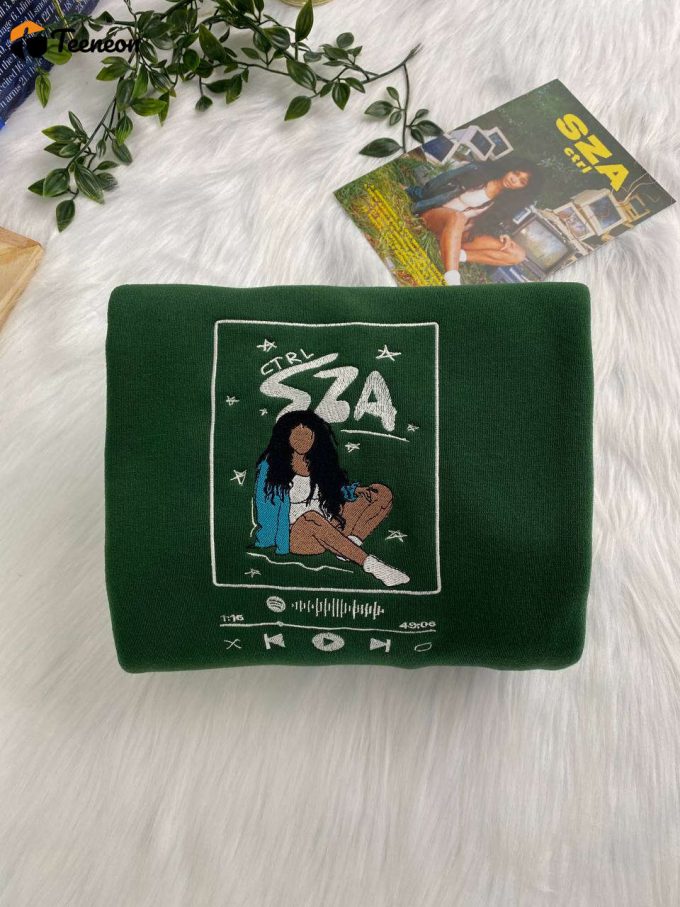 Get Stylish With Sza Ctrl Album Spotify Embroidered Shirt: Exclusive Music Merchandise