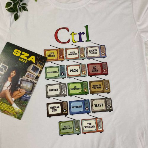 SZA Ctrl Inspired Shirt – Full Tracklist Design for Ultimate Fans!