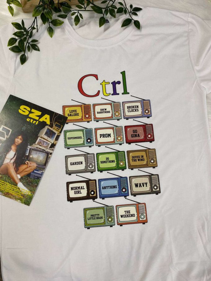 Sza Ctrl Inspired Shirt - Full Tracklist Design For Ultimate Fans! 2