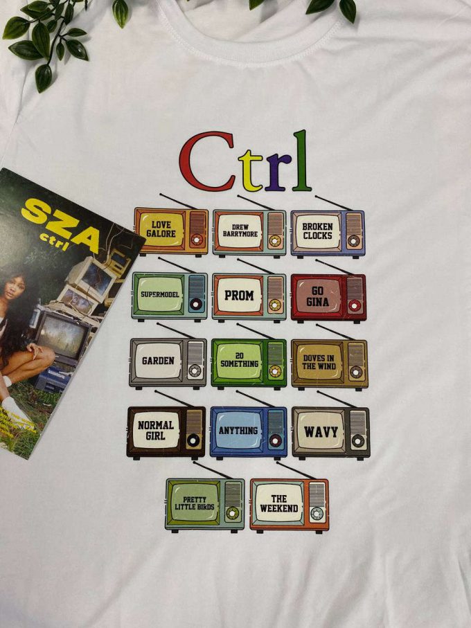 Sza Ctrl Inspired Shirt - Full Tracklist Design For Ultimate Fans! 3