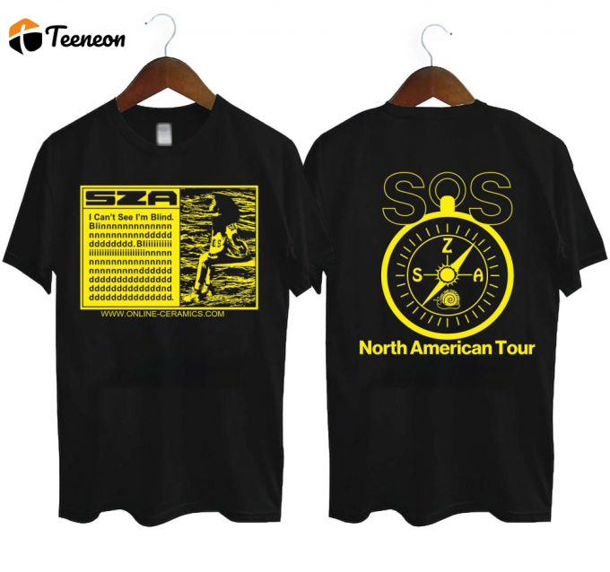 Sza North American Tour 2023 Shirt: Limited Edition Merchandise For Music Lovers 1