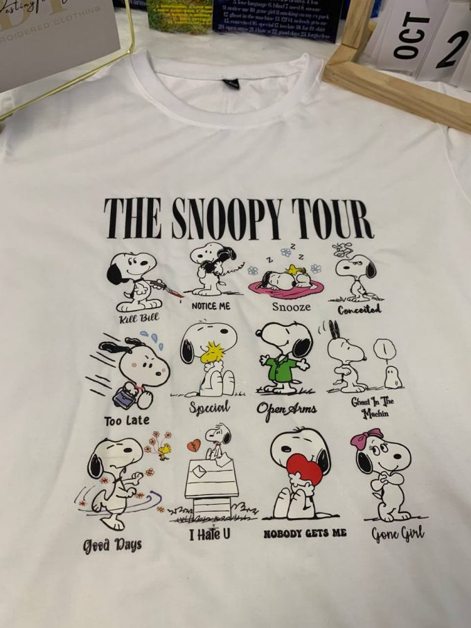 Sza Snoopy Combination Shirt: Stylish &Amp; Fun Apparel For All Ages - Shop Now! 3