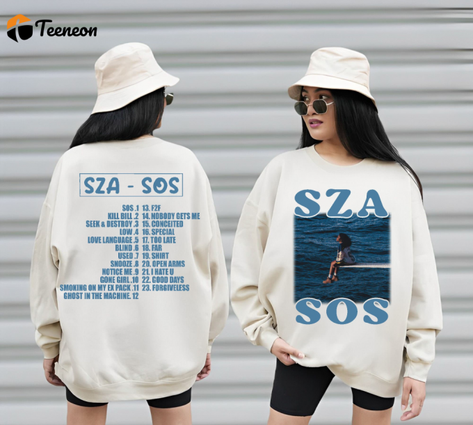 Sza Sos Album Cover Shirt: Embrace Style With Sza S Iconic Artwork For A Trendy Wardrobe 1