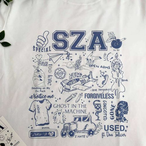 SZA SOS Album Shirt: Full Tracklist Gift for Diehard SZA Fans