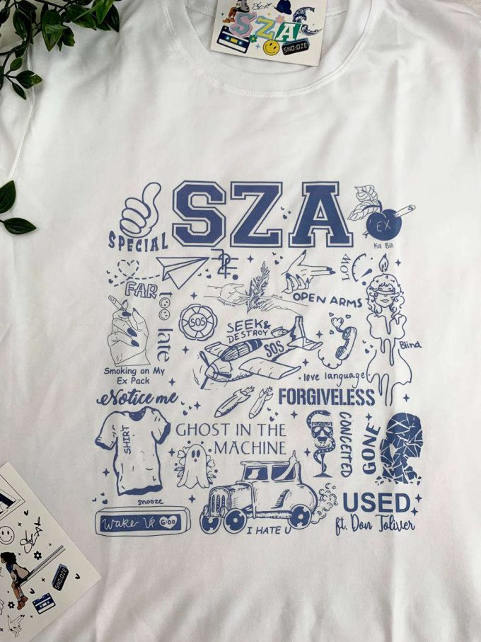 Sza Sos Album Shirt: Full Tracklist Gift For Diehard Sza Fans 2