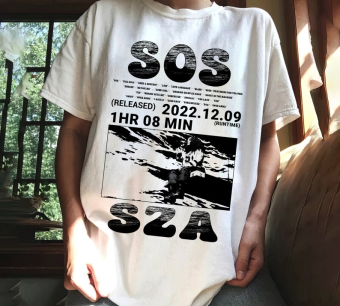 Sza Sos Album Release Shirt: Exclusive Merchandise For Music Lovers 3