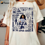 SZA SOS Favorite Songs Shirt: Stylish and Music-Inspired Apparel for True Fans!