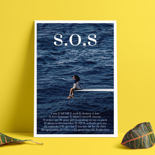 SZA SOS Songs Poster – Gift for Home Decor – Gift for Home Decor