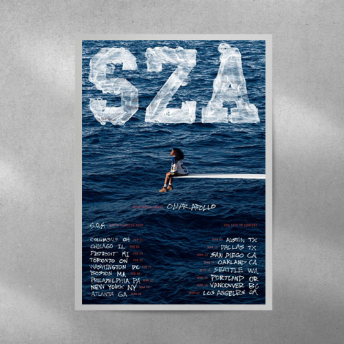 SZA SOS Tour Poster – Gift for Home Decor – Gift for Home Decor