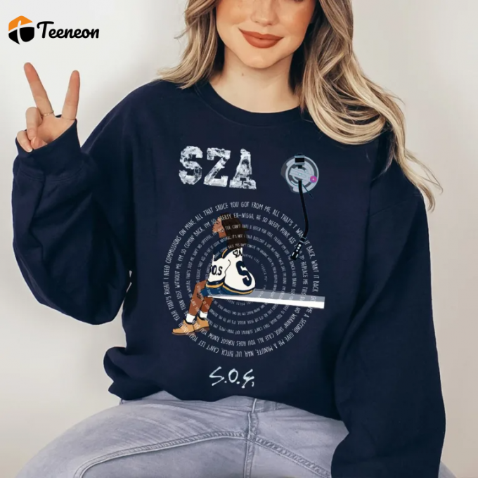 Sza The Sos Tour 2023 Shirt: Stylish Merchandise For Fans Limited Edition Apparel 1