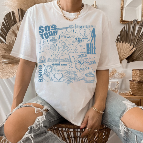 SZA SOS Tour Favorite Song Shirt: Trendy Must-Have Merchandise for Fans!