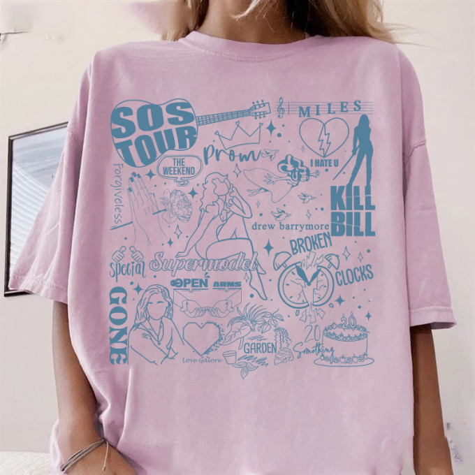 Sza Sos Tour Favorite Song Shirt: Trendy Must-Have Merchandise For Fans! 3