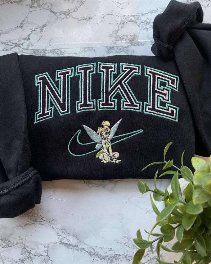 T I N K E R Bell And Silvermist Embroidered Sweatshirt: Magical Disney Fairies Design For Cozy Style 2