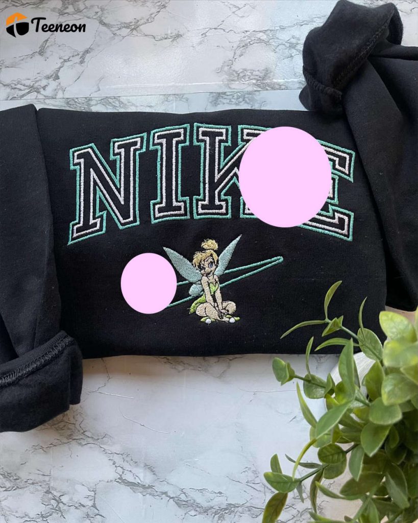 T I N K E R Bell And Silvermist Embroidered Sweatshirt: Magical Disney Fairies Design For Cozy Style 3