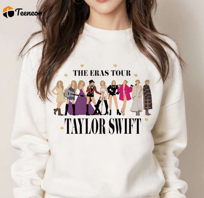 Taylor Swift The Eras Tour 2023 Png - Swift Girls Graphic Tee Music Country Tees Fan Gift 1